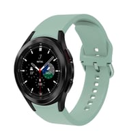 Samsung Galaxy Watch 4 44mm Kordon Silikon Kordon (Açık Yeşil)