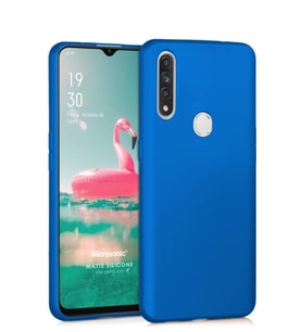 Microsonic Matte Silicone Oppo A31 Kılıf (Mavi)