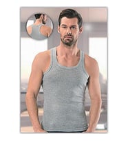 Anıt 1106 Erkek Ribana Spor Atlet Renkli 6'Lı  (Gri)