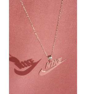 Kişiye Özel 925 Ayar Gümüş Nike Kolye (Gümüş)