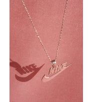 Kişiye Özel 925 Ayar Gümüş Nike Kolye (Gümüş)