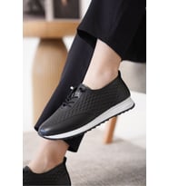 Trendyshose 06245 Kadın Günlük Ayakkabı (Siyah)