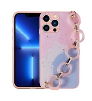 Apple iPhone 12 Pro Max Kılıf Zore Elsa El Askılı Tutacaklı Kılıf (Pembe)