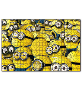 Cakapuzzle Çizgi Film Minions Topluluğu  Puzzle Yapboz MDF (Ahşap) (1000 Parça)