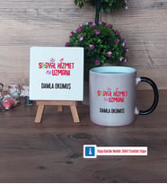 Sosyal Hizmet Uzmanı Dekoratif Taş, Kupa Bardak Kırmızı Hediye (Model 8)