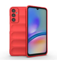 Galaxy A05S Kılıf Esnek TPU Oyuklu Arka Yüzey Tasarımlı Etnik Silikon Kılıf (Kırmızı)
