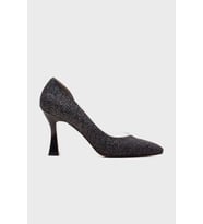 New Angel 653 Kadın Şeffaf Detaylı Klasik Stiletto (C.Siyah)
