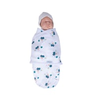 Sevi Bebe İnterlok Bebe Kundak (Araba Desenli)