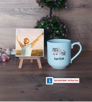 Paramedik Fotoğraflı Dekoratif Taş, Kupa Bardak Beyaz Hediye (Model 5)