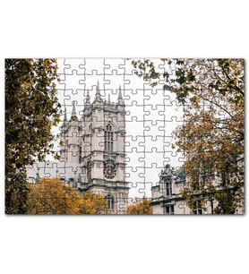 Cakapuzzle Londra'da Tarihi Binalar Sonbahar Renkleri Puzzle Yapboz MDF (Ahşap) (1000 Parça)