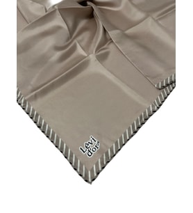 90 X 90 %100 SAF TWİLL İPEK EŞARP - 04438 (Vizon)