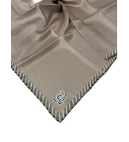 90 X 90 %100 SAF TWİLL İPEK EŞARP - 04438 (Vizon)