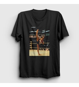Presmono Unisex Beyaz Kickboxer Film Jean Claude Van Damme T-Shirt 258968tt (Siyah)