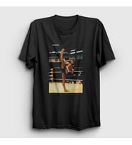 Presmono Unisex Beyaz Kickboxer Film Jean Claude Van Damme T-Shirt 258968tt (Siyah)