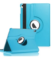 Microsonic Apple iPad Air 11 2024 Kılıf (A2902-A2903) 360 Rotating Stand Deri Siyah (Mavi)