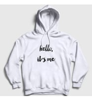 Presmono Unisex Beyaz Hello It's Me Müzik Adele Kapüşonlu Sweatshirt 475410tt (Beyaz)