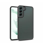 Galaxy S22 Kılıf Zore Flora Buton,Kenar Çevresi Renkli Kılıf (Siyah)