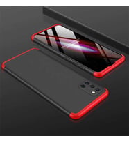 Galaxy A31 Kılıf Zore Ays Full Koruma Kılıf (Siyah-Kırmızı)