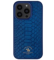 Iphone 14 Pro Deri Kılıf.Santa Barbara Polo Knight Deri Kılıf.iphone 14 Pro Koruma Kılıfı (Lacivert)