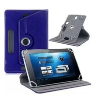 Casper Via L40 10.4" Uyumlu Üniversal Dönerli Standlı Tablet Kılıfı +Dokunmatik Tablet Kalemi Hediye (Lacivert)