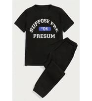 Unisex Suppose 2'li Eşofman Takımı (Siyah)