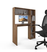 Anzera - Berlin Ofis Masası - Raflı Çalışma Masası (Atlantik Çam)