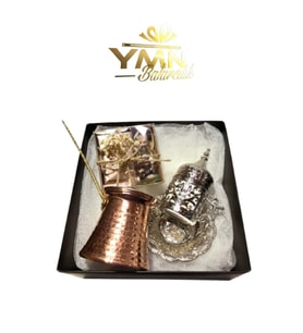 1 Adet Gold Sarmasik Fincan Takimi- Cezve Hediye Kahve Fincani Takimi Kahve Fincani Kahveli Hediye Kutusu (Gümüş)