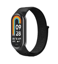 Microsonic Xiaomi Mi Band 9 Hasırlı Kordon Woven Sport Loop Turuncu (Siyah)