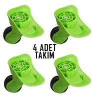 My Valice Valiz Tekerleği Kids Teker 4 Adet (Yeşil)