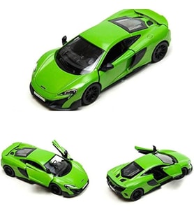 Kinsmart Mclaren 675 LT Diecast Metal Model Araba (Yeşil)