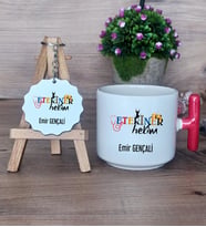 Veteriner Hekim Hediye Seti Kupa Bardak T Kulplu ve Anahtarlık Veteriner Hekime Hediye (Model 1)