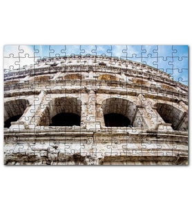 Cakapuzzle İtalya Roma Kolezyum Amfi Tiyatro Puzzle Yapboz MDF (Ahşap) (255 Parça)