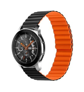 Gear S2 KRD-52 Mıknatıslı Kordon (Siyah - Turuncu)
