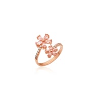 UNUTMA BENİ ÇİÇEĞİ GÜMÜŞ YÜZÜK 925 Ayar Gümüş Yüzük (Pembe)