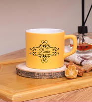 Kişiye Özel Tasarımlı Renkli Nescafe Fincanları 220 ML & Model No: SC-985 (Sarı)