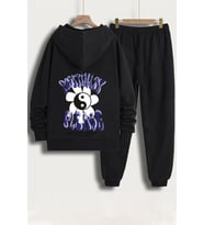 Unisex Positivity Baskılı Eşofman Takımı (Siyah)