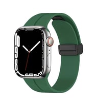Apple Watch 44mm Zore KRD-84 Silikon Kordon (Koyu Yeşil)