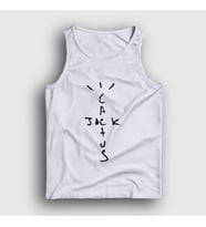 Presmono Unisex Sarı Cactus Jack Travis Scott Atlet 51056tt (Beyaz)