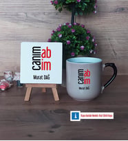 Abiye Hediye Dekoratif Taş, Kupa Bardak Kırmızı Hediye (Model 9)