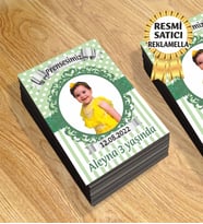 5 Temalı Kişiye Özel Resimli Doğum Günü Magneti  8x6 Cm 10 Adet (Yeşil)