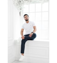 Paul Martin Polo Yaka %100 Pamuk Regular Fit T-shirt (Beyaz)