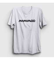 Presmono Unisex Sarı Logo K-Pop Mamamoo T-Shirt 273440tt (Beyaz)