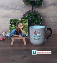 Patoloji Teknikeri Fotoğraflı Dekoratif Taş, Kupa Bardak Beyaz Hediye Tıp Bayramı Hediyesi (Model 10)