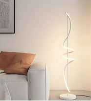 Modern Tasarım Ledli Köşe Lambader (Beyaz)