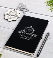 BK Gift Kişiye Özel İsimli Beyaz Defter Kalem Ve Anahtarlık Hediye Seti-11 (Model 2)