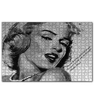 Cakapuzzle Marilyn Monroe Çizim  Puzzle Yapboz MDF (Ahşap) (500 Parça)