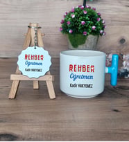 Rehber Öğretmeni Hediye Seti Kupa Bardak T Kulplu ve Anahtarlık Öğretmenler Günü Hediyesi (Model 3)