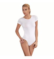Şahinler Kısa Kollu Bisiklet Yaka Çıtçıtlı Body MB860 (Beyaz)