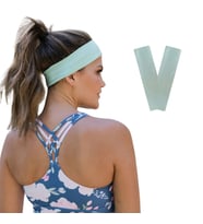 2li Spor Kadın Erkek Saç Bantları Elastik Kaymaz İnce Ter Emici Esnek Genç Saç Bandı Bandana Kadın Makyaj Yüz Yıkama Koşu Dans Fitness Yoga Pilates Bisiklet İçin Saç Bandı Taç Kadın Erkek Pamuk Atletik Egzersiz Ter Bandı Kafa Bandı (Mint Yeşili)
