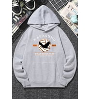 Unisex Karasuno Baskılı Sweatshirt (Gri)
